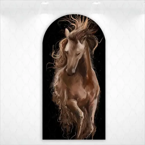 Painel Retangular ou Romano Vestfácil Cavalo Country - 1mx2m