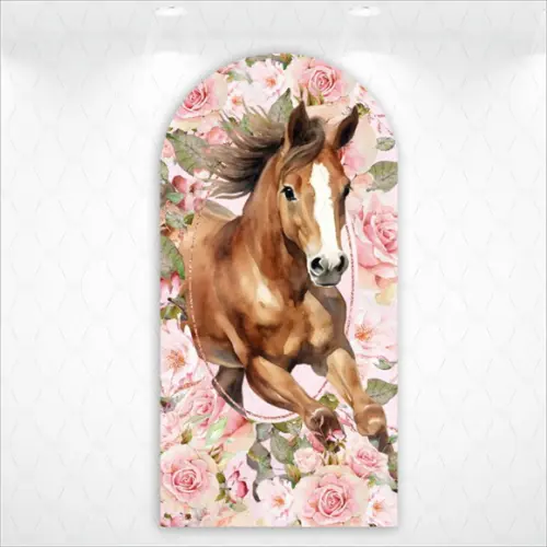 Painel Retangular ou Romano Vestfácil Cavalo Country - 1mx2m
