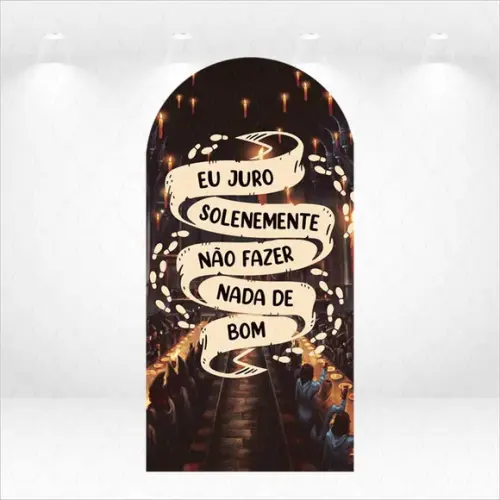 Painel Retangular ou Romano Vestfácil Harry Potter - 1mx2m