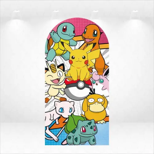 Painel Retangular ou Romano Vestfácil Pokémon - 1mx2m