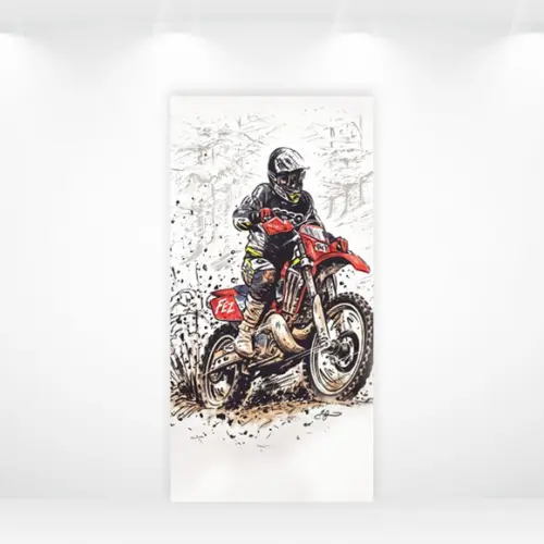 Painel Retangular ou Romano Vestfácil Motocross - 1mx2m