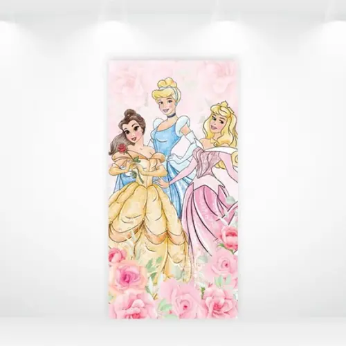 Painel Retangular ou Romano Vestfácil Princesas - 1mx2m