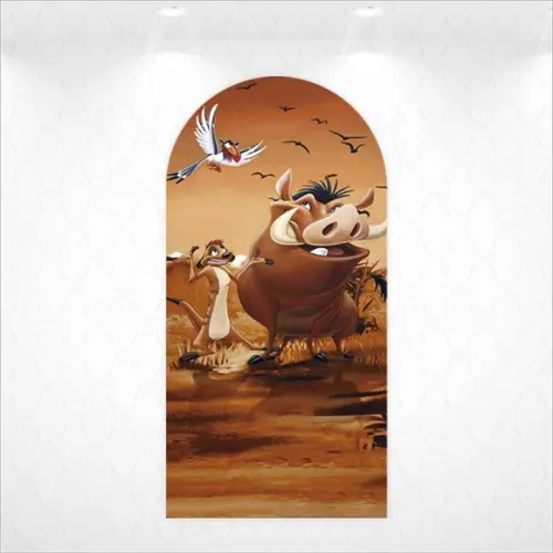 Painel Retangular ou Romano Vestfácil Rei Leão - 1mx2m