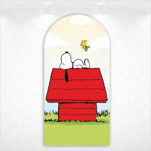 Painel Retangular ou Romano Vestfácil Snoopy - 1mx2m