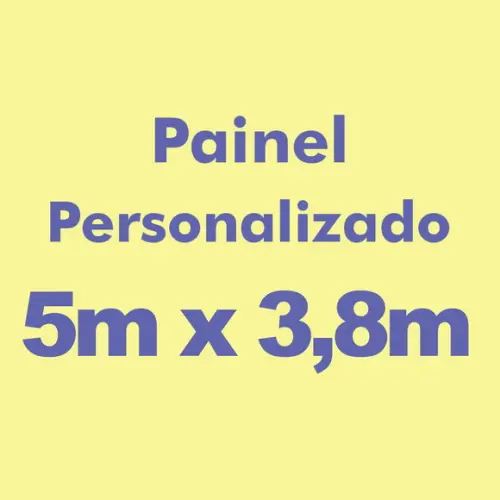 Painel Retangular Personalizado 5m x 3,8m