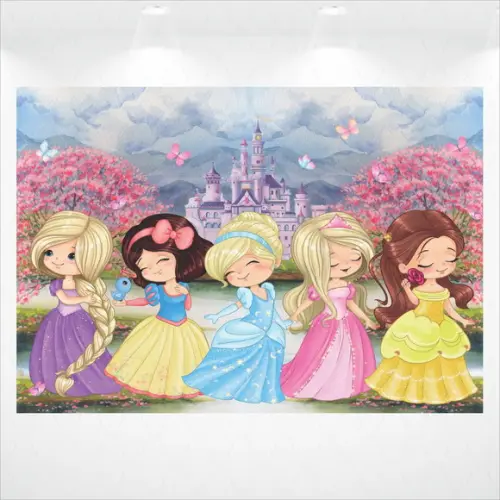 Painel Retangular Princesas 4m x 2,8m