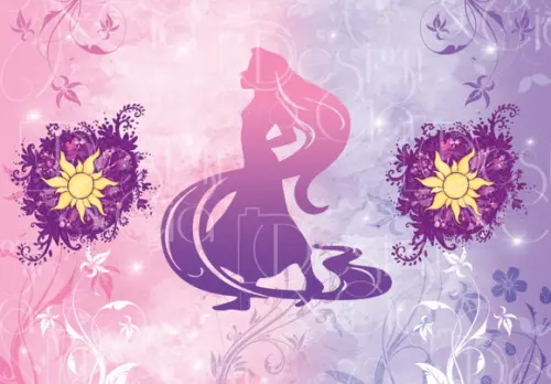 Painel Retangular Rapunzel 4m x 2,8m
