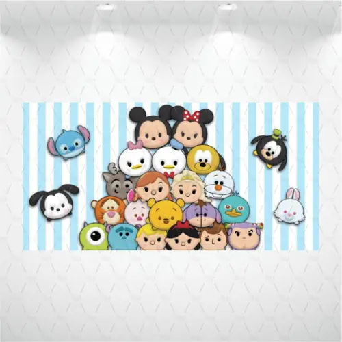 Painel Retangular Tsum Tsum 2m x 1,5m