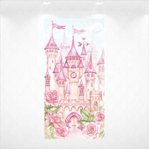 Painel Retangular Vestfácil Castelo Princesa - 1m X2m