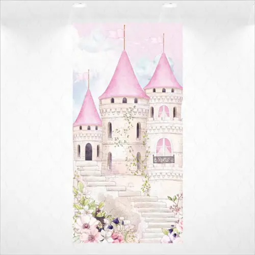 Painel Retangular Vestfácil Castelo Princesa - 1m X2m