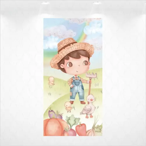 Painel Retangular Vestfácil Fazendinha - 1m X2m