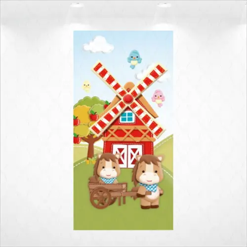 Painel Retangular Vestfácil Fazendinha - 1m X2m