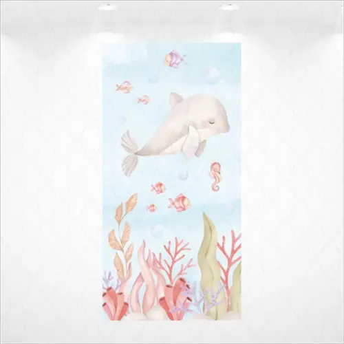 Painel Retangular Vestfácil Fundo Do Mar - 1m X2m