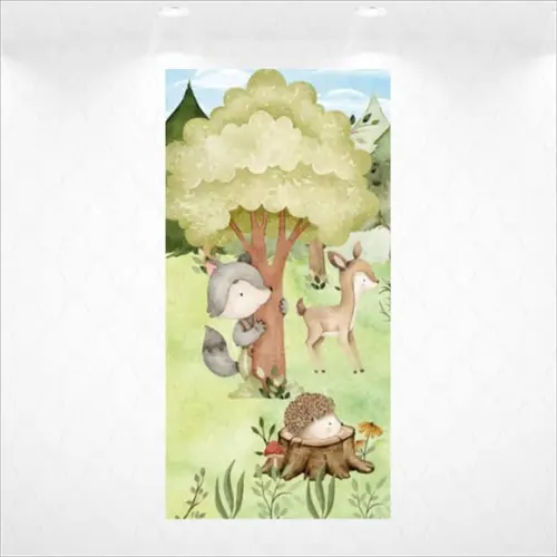 Painel Retangular Vestfácil Lobo Mau Chapeuzinho - 1m X2m