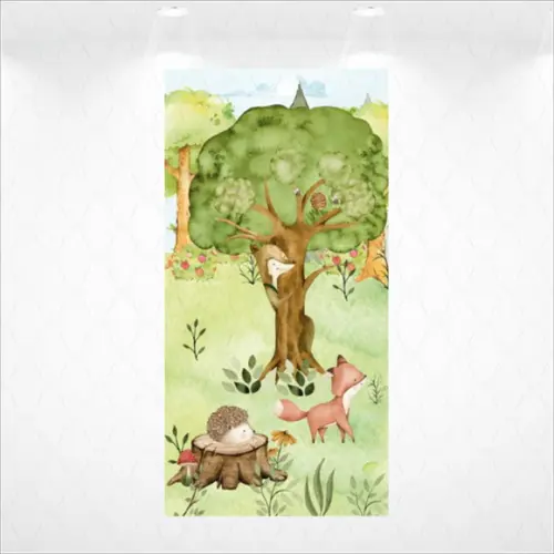 Painel Retangular Vestfácil Lobo Mau Chapeuzinho - 1m X2m