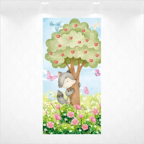 Painel Retangular Vestfácil Lobo Mau Chapeuzinho - 1m X2m