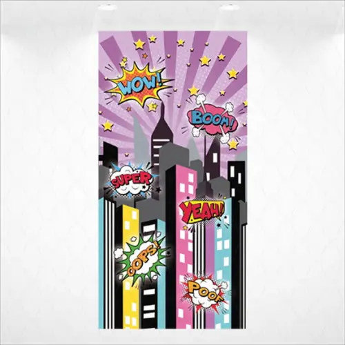 Painel Retangular Vestfácil Super Heroinas - 1m X2m