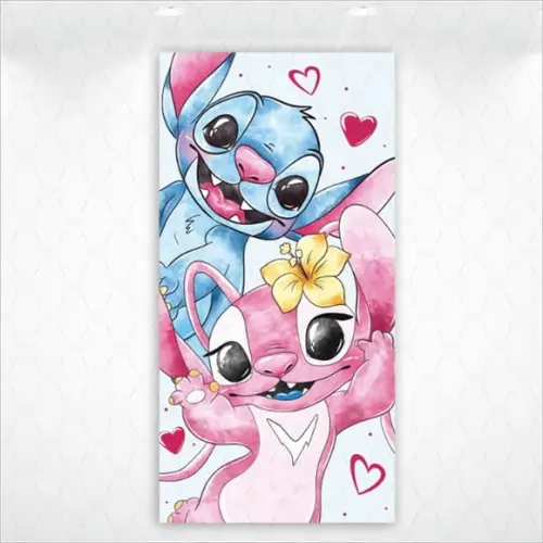 Painel Retangular Vestfácil Stitch e Angel - 1m X2m