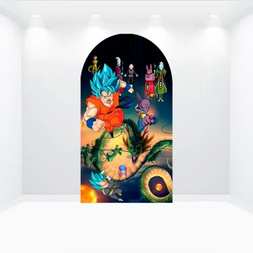 Painel Romano ou Retangular - Vestfácil - Dragon Ball