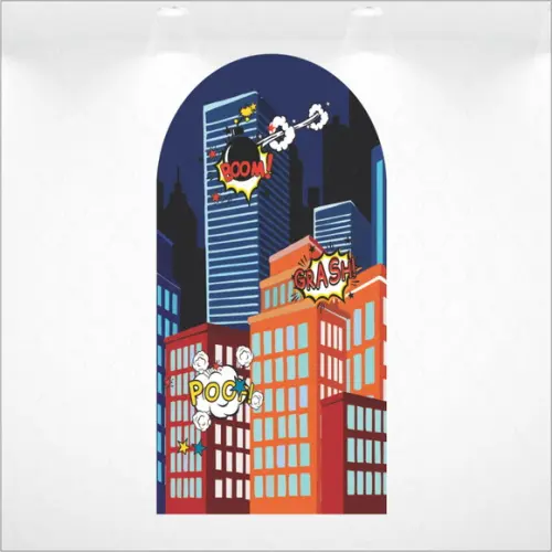 Painel Romano Vestfácil Cidade Heróis - 1m X2m
