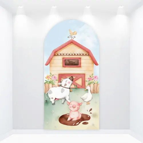 Painel Romano Vestfácil Fazendinha - 1m X2m