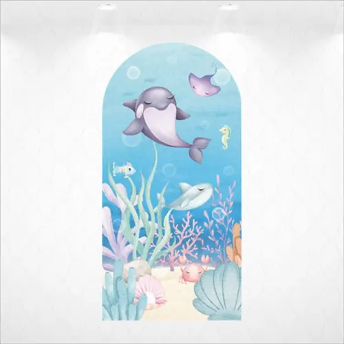 Painel Romano Vestfácil Fundo do Mar - 1m X2m