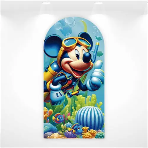 Painel Romano Vestfácil Mickey Mergulhador - 1m X2m