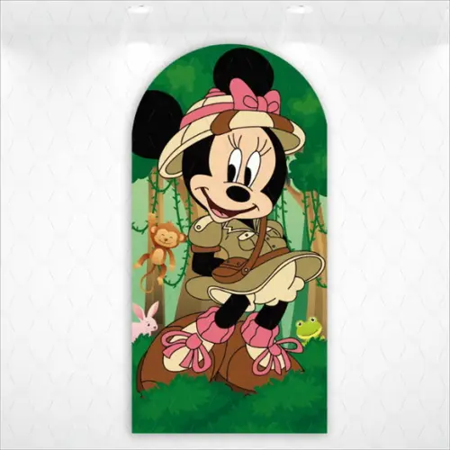 Painel Romano Vestfácil Minnie Safari - 1m X2m