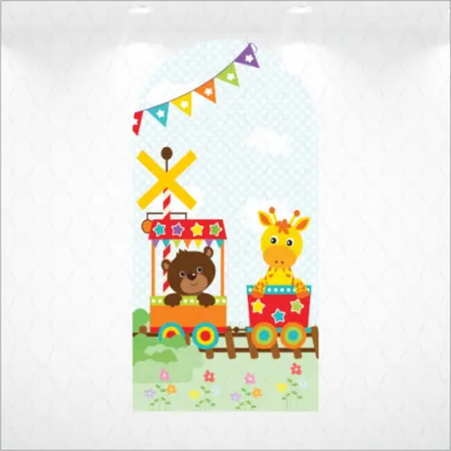 PAINEL ROMANO VESTFÁCIL TREM SAFARI - 1m x2m