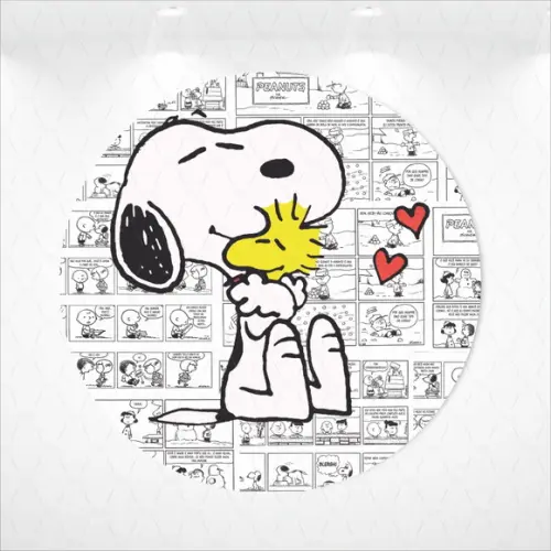 Painel Snoopy Redondo 1,3 a 1,5m em Tecido