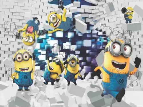 Painel Sublimado - MInions I01 - 1,5 x 2m