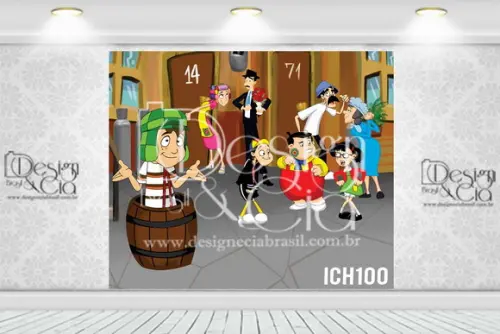 Painel Sublimado em tecido - Chaves 100 3m x 3m