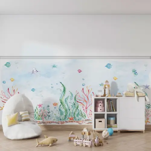 Papel de Parede em Fundo do Mar 1,5m x 4m