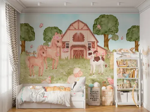 Papel de Parede Fazendinha - 3x2,8m