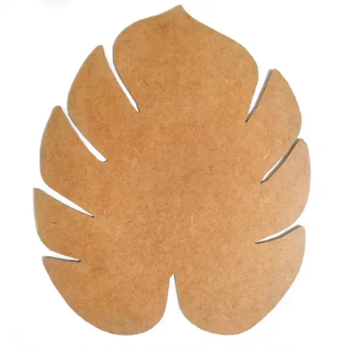 Sousplat - 35cm de Mdf- Folha Costela de Adão