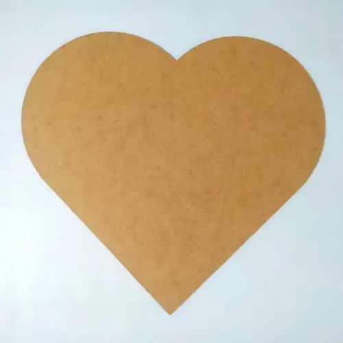 Sousplat - Coração de mdf para Artesanato 35cmx32cm