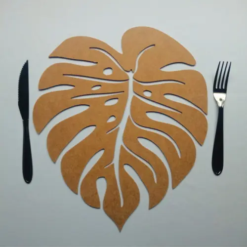Sousplat mdf Folha Costela de Adão - 3mm