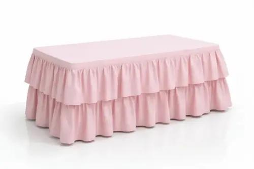 Toalha de Mesa com Babado Duplo