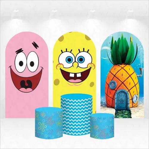 Trio de Capas de Painel e Cilindros Bob Esponja