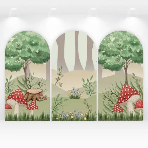 Trio de Capas de Painel e Cilindros Bosque