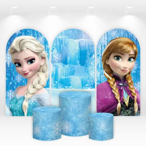 Trio de Capas de Painel e Cilindros Frozen