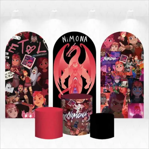 Trio de Capas de Painel e Cilindros Nimona