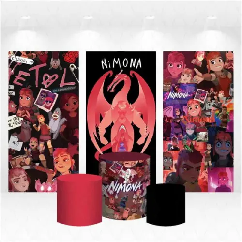Trio de Capas de Painel e Cilindros Nimona