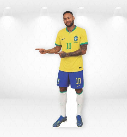 Display Totem Neymar MDF 1,75m Tamanho Real  Desmontável