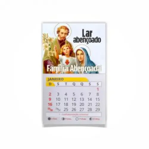 Ímã com calendário