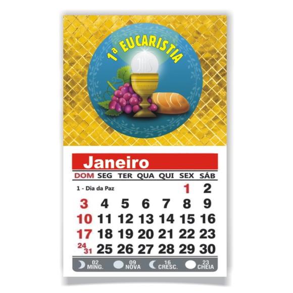 1ª EUCARISTIA - ÍMÃ DE GELADEIRA C/ CALENDÁRIO