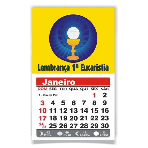1ª EUCARISTIA - ÍMÃ DE GELADEIRA C/ CALENDÁRIO