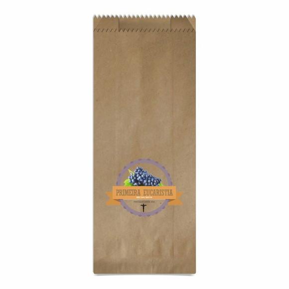 1ª Eucaristia - Saquinho Kraft Simples Personalizado