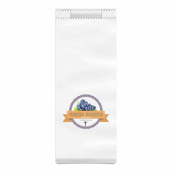 1ª Eucaristia - Saquinho Kraft Simples Personalizado