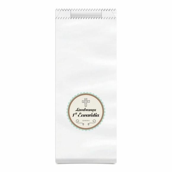 1ª Eucaristia - Saquinho Kraft Simples Personalizado